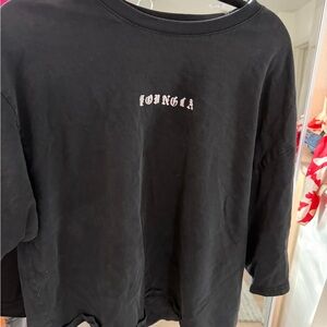 YoungLa Black Long Sleeve Shirt with Logo